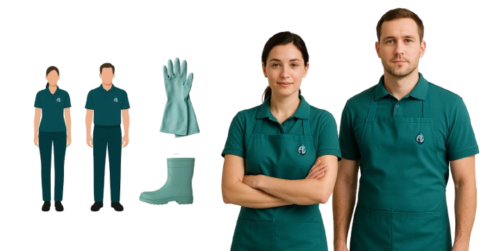 Equipe de limpeza profissional